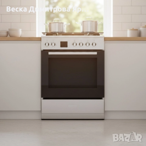 Комбинирана готварска печка Taurus CIGE4FIXMF – газов плот + фурна 60L с WaterSteam Clean System