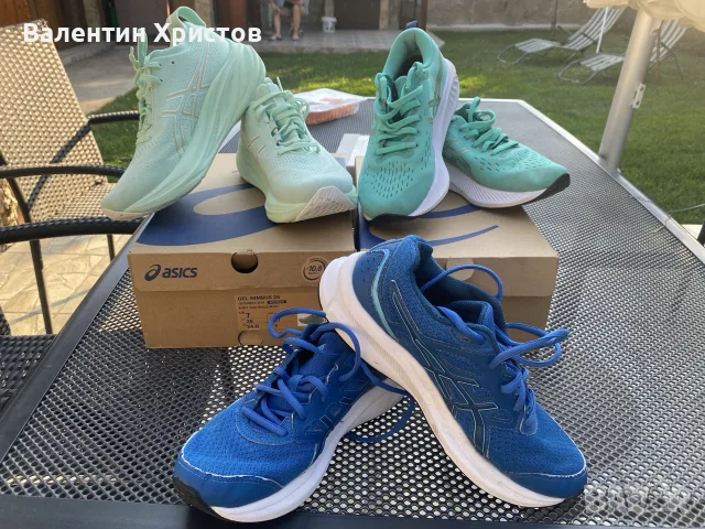 маратонки Asics номера 37,5 и 38см ,стелки 23,5см и 24см,като нови, снимка 3 - Спортна екипировка - 55786239