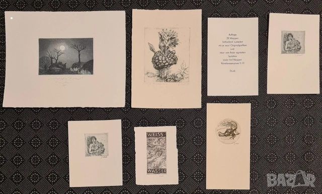 Рядка графична папка "Kannibalen & Hausfraun" (1986) – Лимитирана серия за колекционери , снимка 3 - Колекции - 53584200