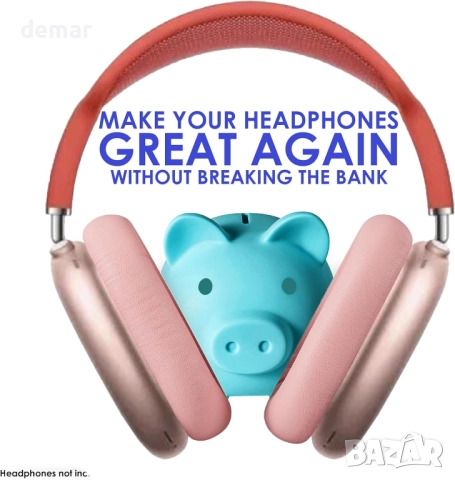 AHG възглавнички от овча кожа за слушалки Apple AirPods Max, розови, снимка 5 - Слушалки и портативни колонки - 52465193