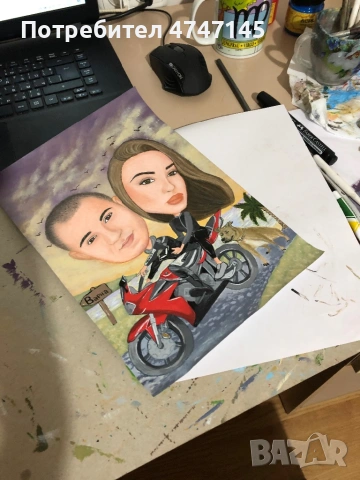 Рисувам карикатури шарж персонализиран подарък за всеки повод, снимка 6 - Други - 53637872