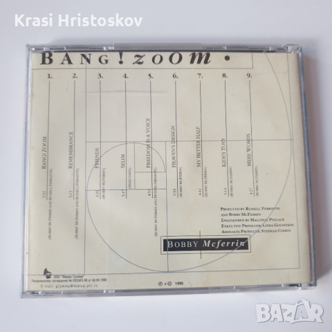 Bobby McFerrin ‎– Bang!Zoom cd, снимка 2 - CD дискове - 44606446