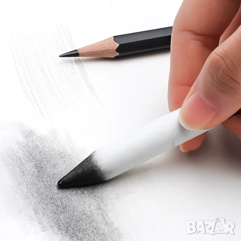 Комплект графитни моливи за рисуване / Faber castell моливи за графика, снимка 9 - Ученически пособия, канцеларски материали - 52863796