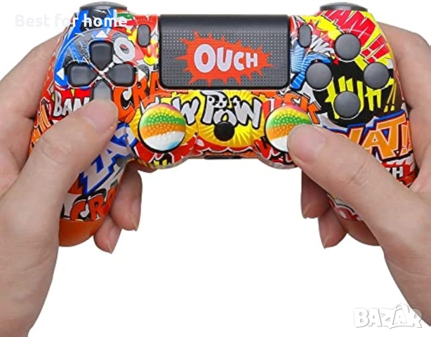 CONNYAM Безжичен контролер, съвместим с PS4 , снимка 5 - Аксесоари - 51511865