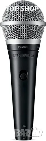 Динамичен и кардиоиден безжичен вокален микрофон Shure.