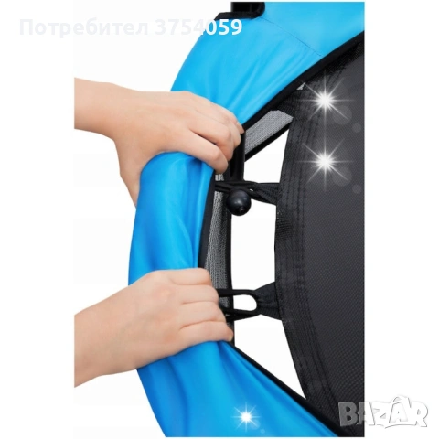 Мини батут с мрежа за безопасност – Компактен и забавен избор за деца, снимка 7 - Други - 53075683