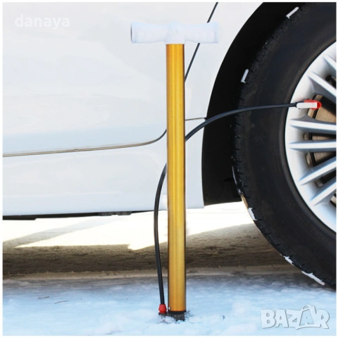 6473 Ръчна въздушна помпа за велосипедни гуми, топки, универсална, снимка 2 - Аксесоари за велосипеди - 53767077