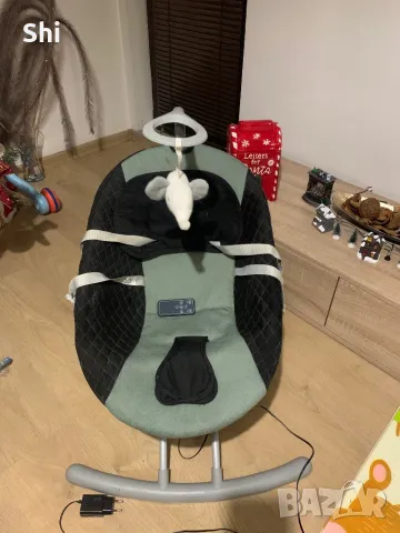 Електрическа музикална  люлка ROCKY зелен , снимка 1