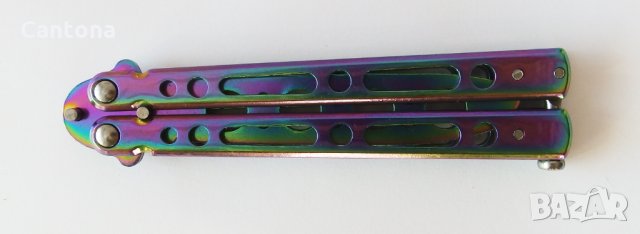 Нож Пеперуда - пеперуда тренировъчна хамелеон N565 - training butterfly hameleon, снимка 3 - Ножове - 35696874