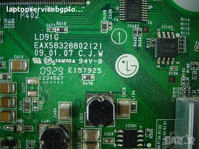 Платка T-CONTROL BOARD LG EAX58328802(2) LD91G LG 37LH4000, снимка 3 - Части и Платки - 50525220