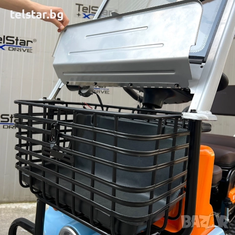 Електрическа четириколка Luxor 1500W 23Ah триместна с покрив Нов модел 2025, снимка 6 - Мотоциклети и мототехника - 52414877