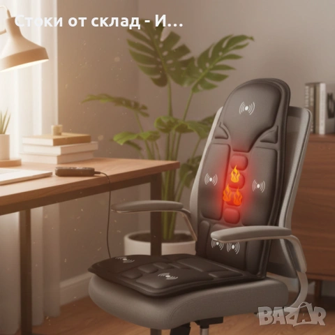 Масажна седалка с подгряване – комфорт и облекчение за тяло, което е уморено от седене, снимка 5 - Масажори - 53043820