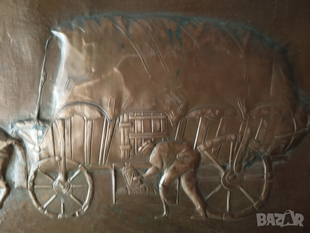 Старо медно пано, снимка 2 - Пана - 44803047