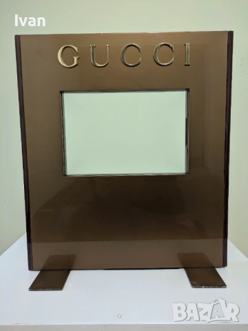Оригинална ретро антична стойка GUCCI 1960 рамка за снимка + подарък GUCCI, снимка 8 - Колекции - 53487967