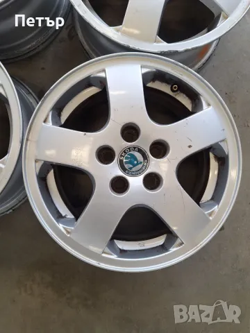 Oригинални Aлуминиеви Джанти за Шкода / Фолксваген  Поло Голф/ -5х100х57-14 ски, снимка 4 - Гуми и джанти - 49266631