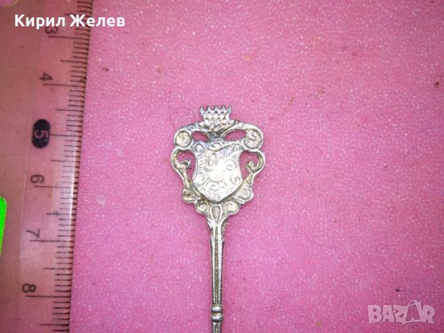 MANNHEIM СТАРА НЕМСКА КОЛЕКЦИОНЕРСКА ЕМАЙЛИРАНА СРЕБЪРНА ЛЪЖИЧКА За КАФЕ СРЕБРО 800 ПРОБА 42986, снимка 7 - Колекции - 44375424