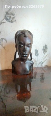 Фигура масивна от Африка абанос , снимка 3 - Антикварни и старинни предмети - 41978119