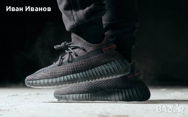 маратонки Adidas × Kanye West Yeezy Boost 350 V2 “Onyx” номер 43,5-44 , снимка 3 - Маратонки - 39204345