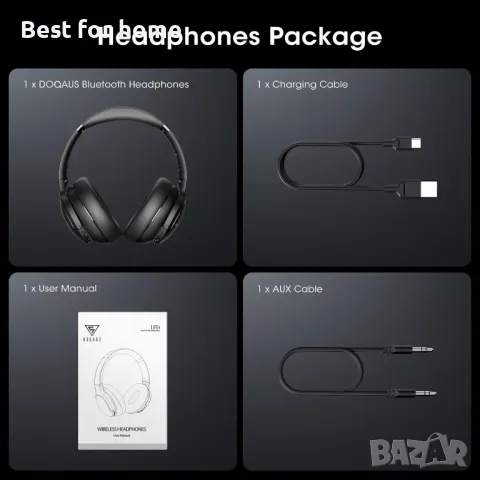 DOQAUS Life 4 Bluetooth слушалки висок клас, снимка 9 - Bluetooth слушалки - 47821526