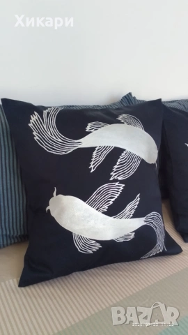 Ръчно рисувани декоративни калъфки от сатениран памук, снимка 13 - Декорация за дома - 50786415