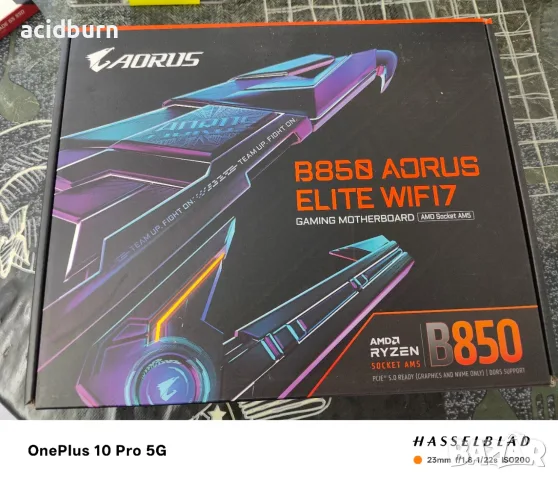 Продавам чисто нови Ryzen 7 7800X3D+Gigabyte B850 Aorus Elite Wifi7 + Corsair 32GB DDR5 6000, снимка 3 - Дънни платки - 56123765