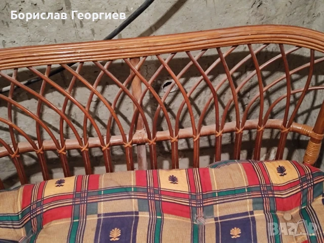 Плетена мебел диван, снимка 3 - Градински мебели, декорация  - 50530733