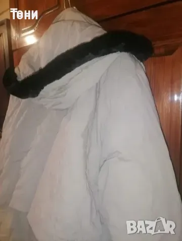 CLASSIC Ново Дамско Топло Яке с Качулка с Пух XXL , снимка 5 - Якета - 49484223