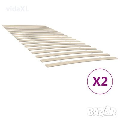 vidaXL Подматрачни рамки с 34 ламела 2 бр 90x200 см（SKU:3203721, снимка 1