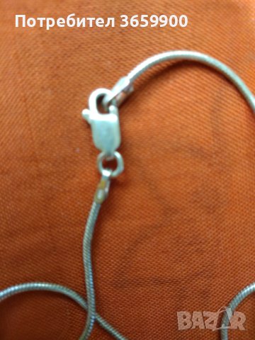 Дамско колие с камъни, сребърно,сърце, снимка 4 - Колиета, медальони, синджири - 42662476