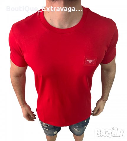 Мъжка тениска Dolce & Gabbana Classic Red !!!, снимка 2 - Тениски - 40059618