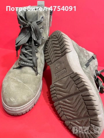 Боти в зелено, снимка 3 - Дамски боти - 53696735