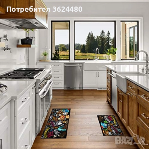 Противоплъзгащи Малки Килимчета за Кухня Комплект , снимка 4 - Декорация за дома - 52400698