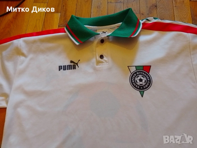България футболна тениска Пума 1996-1998 размер М, снимка 6 - Футбол - 53696820