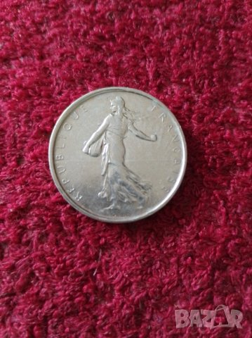 5 франка 1965 сребро , снимка 2 - Нумизматика и бонистика - 40847129