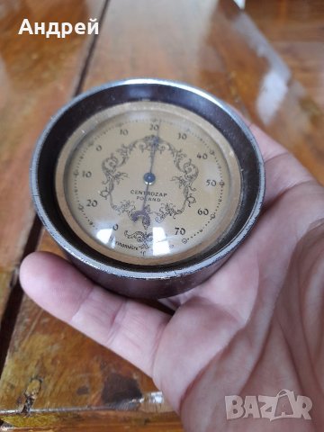 Стар механичен термометър Centrozap, снимка 2 - Антикварни и старинни предмети - 41845010