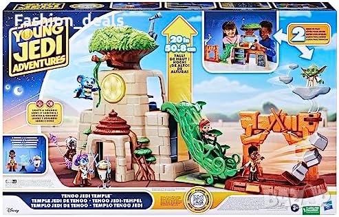 Нов Star Wars Tenoo Jedi Temple 50,8 см висок комплект за игра с екшън фигурки, снимка 2 - Други - 42437955
