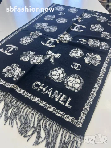 Chanel Celine Loewe Fendi кашмирени шалове, снимка 5 - Шалове - 56116067