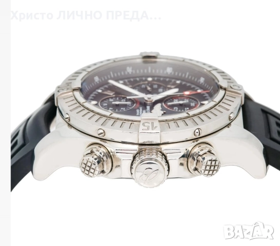 Новогодишна промоция!Breitling Super Avenger A13370 48MM Black Dial With Rubber Bracelet, снимка 3 - Мъжки - 16656371