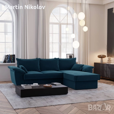Ъглов разтегателен диван SASHA