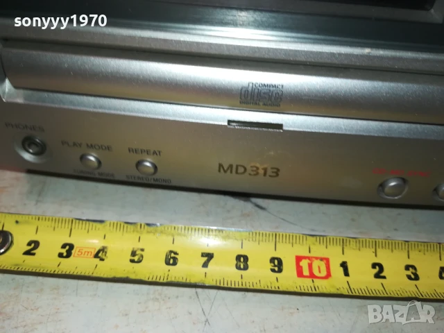 SONY HCD MD-313 MINIDISC/CD RECEIVER-ВНОС SWISS 1708251152, снимка 9 - Ресийвъри, усилватели, смесителни пултове - 51390905