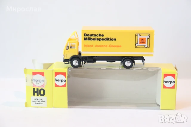 HERPA H0 1/87 MERCEDES BENZ КАМИОН МОДЕЛ КОЛИЧКА