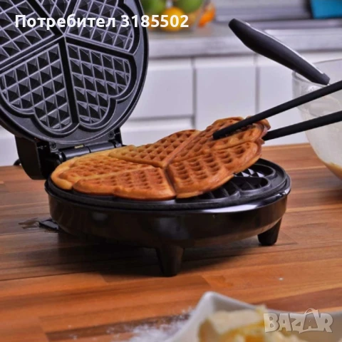 Гофретник Voltz,1200W, 5 гнезда, Инокс, снимка 6 - Гофретници - 50851940