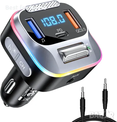 FM трансмитер модулатор, Bluetooth 5,0 T73.