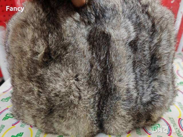 Моф/кожен муф от заек/ръкавици, снимка 3 - Ръкавици - 52452902