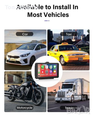 Мултимедия 7 инча carplay android auto монитор универсална медия, снимка 7 - Аксесоари и консумативи - 44463590