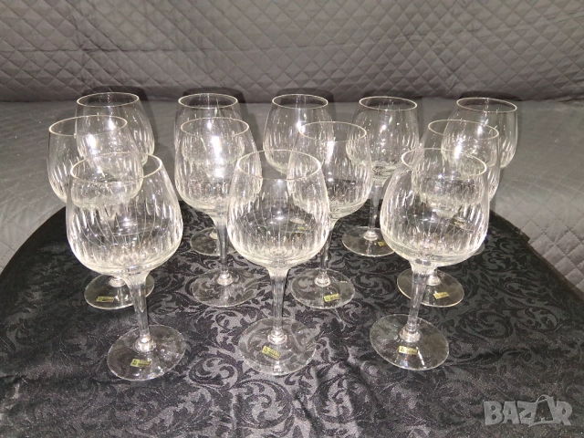 Комплект 12 чаши немски кристал WMF, снимка 17 - Антикварни и старинни предмети - 51937744