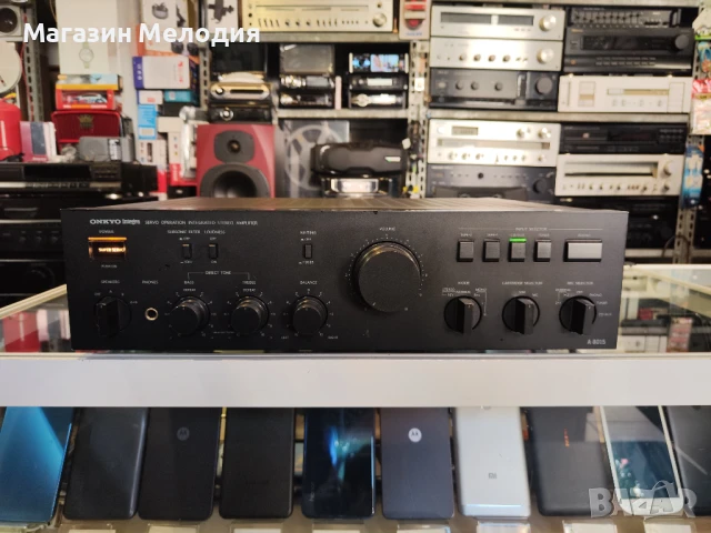 Усилвател ONKYO Integra A-8015 Две по 90 ватан на 4 ома. Леки козметични забележки, перфектно технич