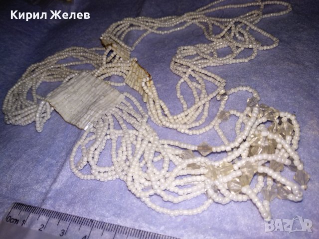 РАЗКОШНА ДНЕВНА АРТ ДЕКО СТИЛ БЛЕСТЯЩА ОГЪРЛИЦА КОЛИЕ от ФАСЕТИРАНИ КРИСТАЛЧЕТА МЪНИСТА 34725, снимка 15 - Колиета, медальони, синджири - 39141610