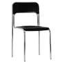 Здрав стол полипропилен с хромирани крака на склад-черен,червен,бял,син цвят, снимка 1