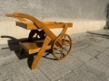 немска помощна количка от масив, снимка 7